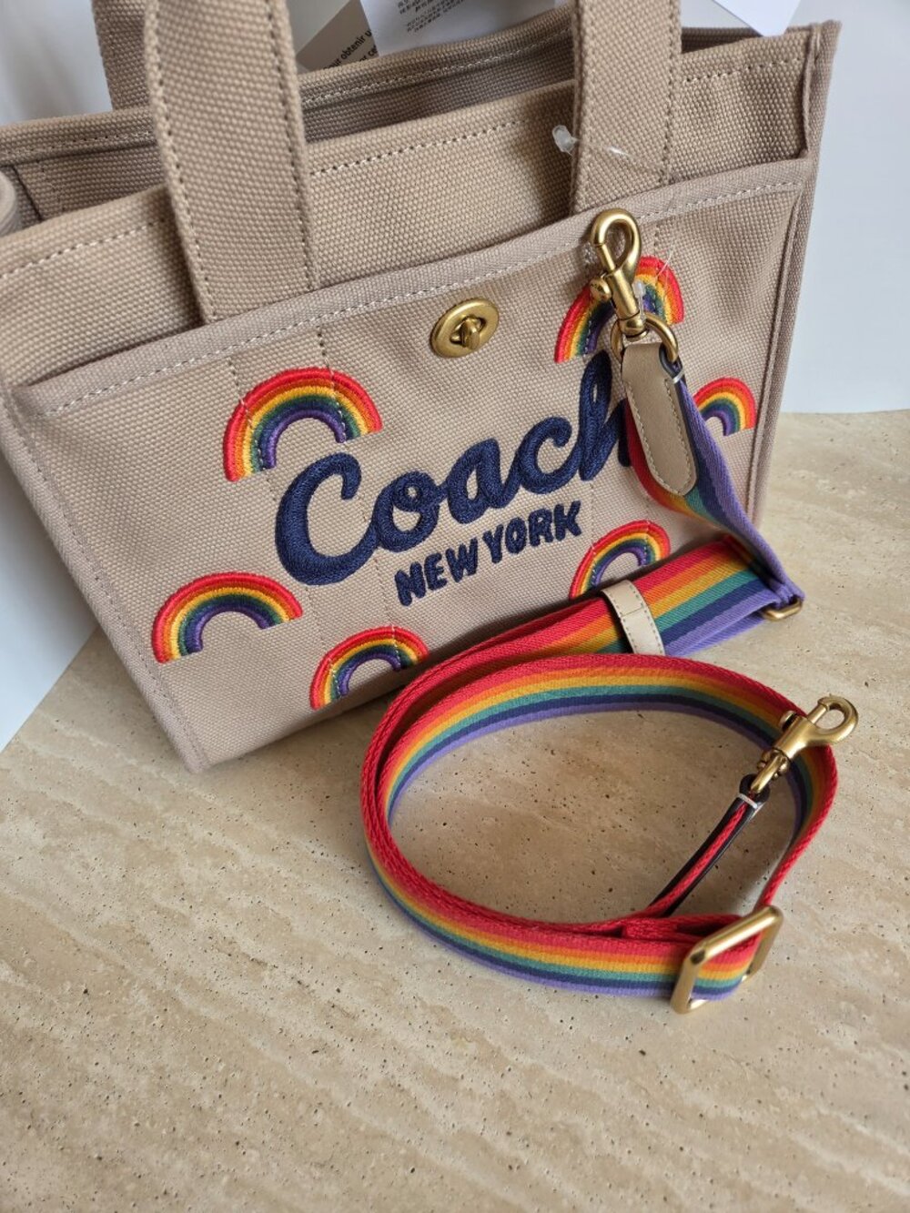 Coach Rainbow Adjustable Bag Strap